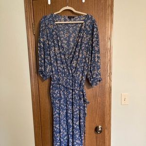 1. State Jumpsuit, Retro Bloom, Antique Blue Size L